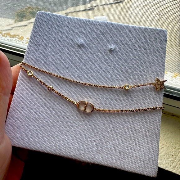 DIOR Petit CD Double Necklace - Picture 3 of 9